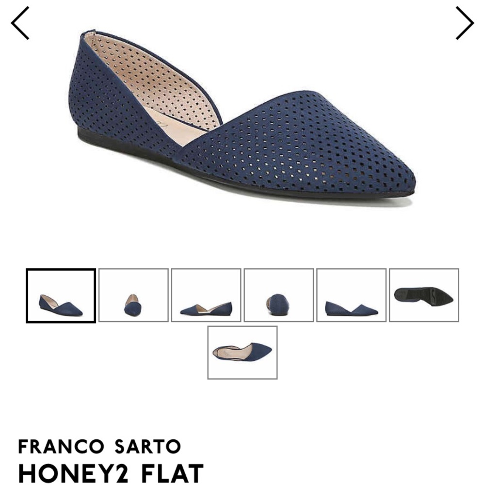 🥿Navy Suede Flats